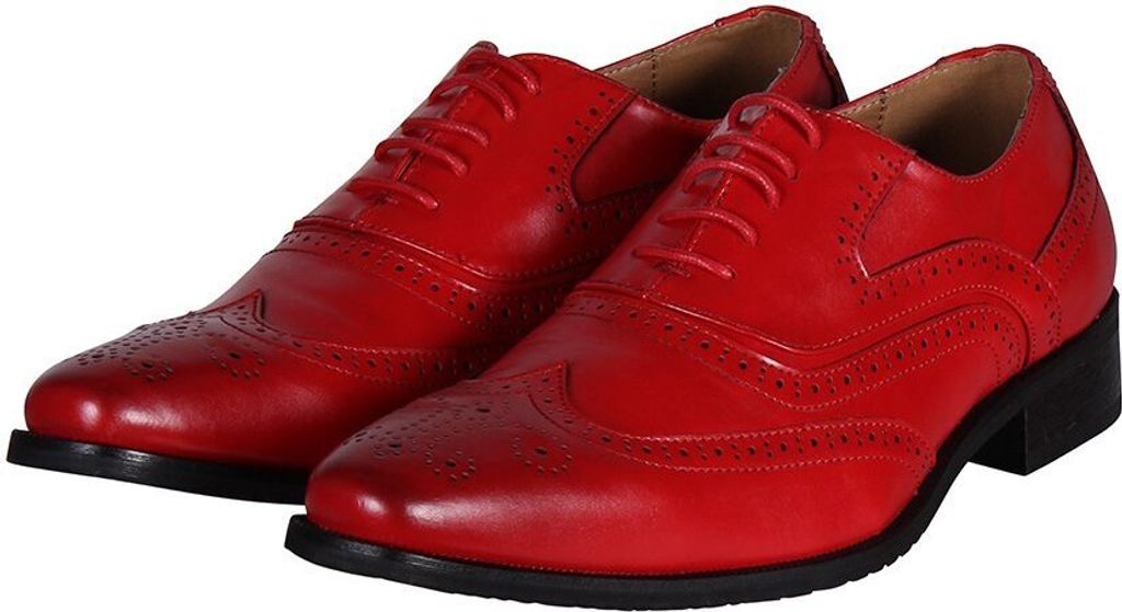 Oxford Herrenschuh rot Schuhgröße: 42