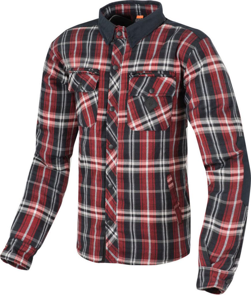 Merlin Hendrix Motorrad Hemd, rot/blau/weiß, 2XL