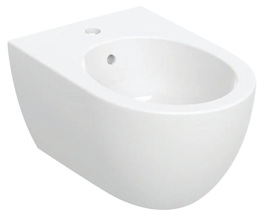Geberit 502825001 Acanto Wandbidet, mit Überlauf Produktbild 