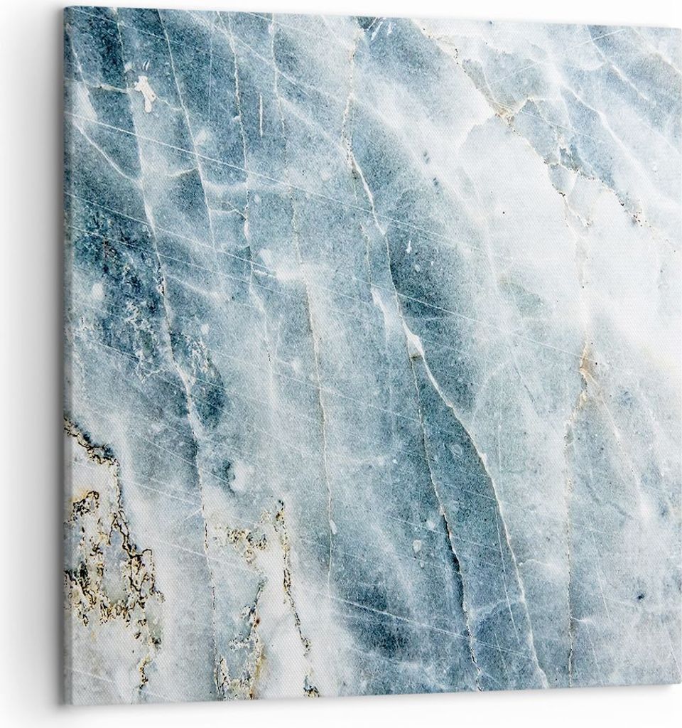 Bild auf Leinwand - Leinwandbild - Einteilig - Nachahmung Stein Marmor - 50x50cm - Wand Bild - Wanddeko - Wandbilder - Leinwanddruck - Bilder - Wa...
