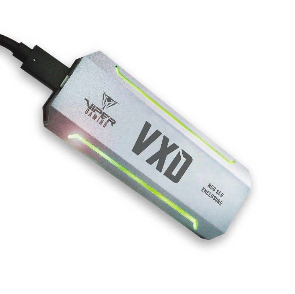 VXD M.2 PCIe RGB SSD Enclosure (silber)