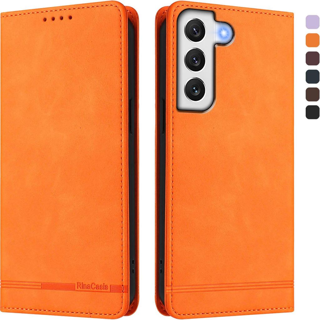 Hülle für Samsung Galaxy S22 5G, Retro Kunstleder Ständer Produktbild 