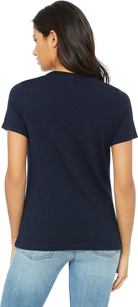 Bella + Canvas Damen T-Shirt Jersey Kurzarm BC4717 (XXL) (Marineblau)