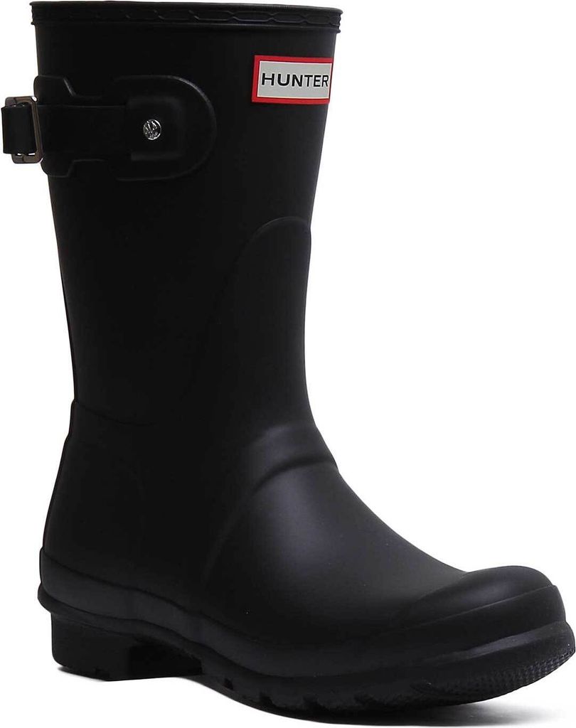 Hunter Orig ale Frauen Kurze Regen Stiefel Schwarz – Produktbild 