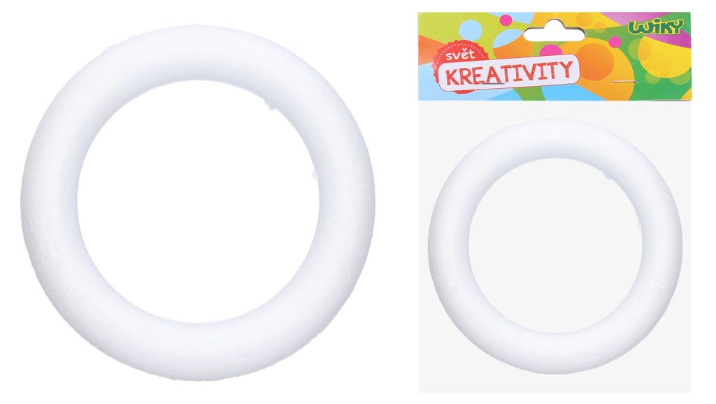Corona decorativa in polistirolo 25 cm Immagine del prodotto 