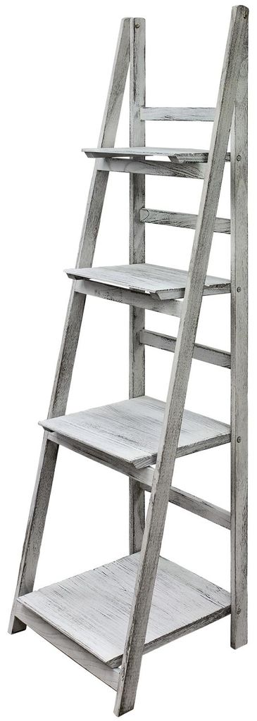 Regal Leiterregal Holz Wandregal Bücherregal für Küche Produktbild 