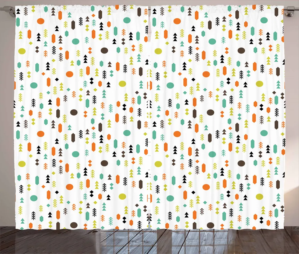 Tenda ABAKUHAUS 280x245 cm Multicolore Rustico Geometrico
