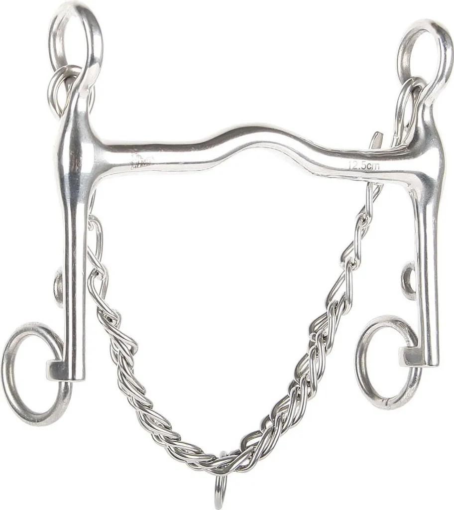 Mors Weymouth courbé Harry's Horse 13.5 cm épaisseur fine de 12 mm