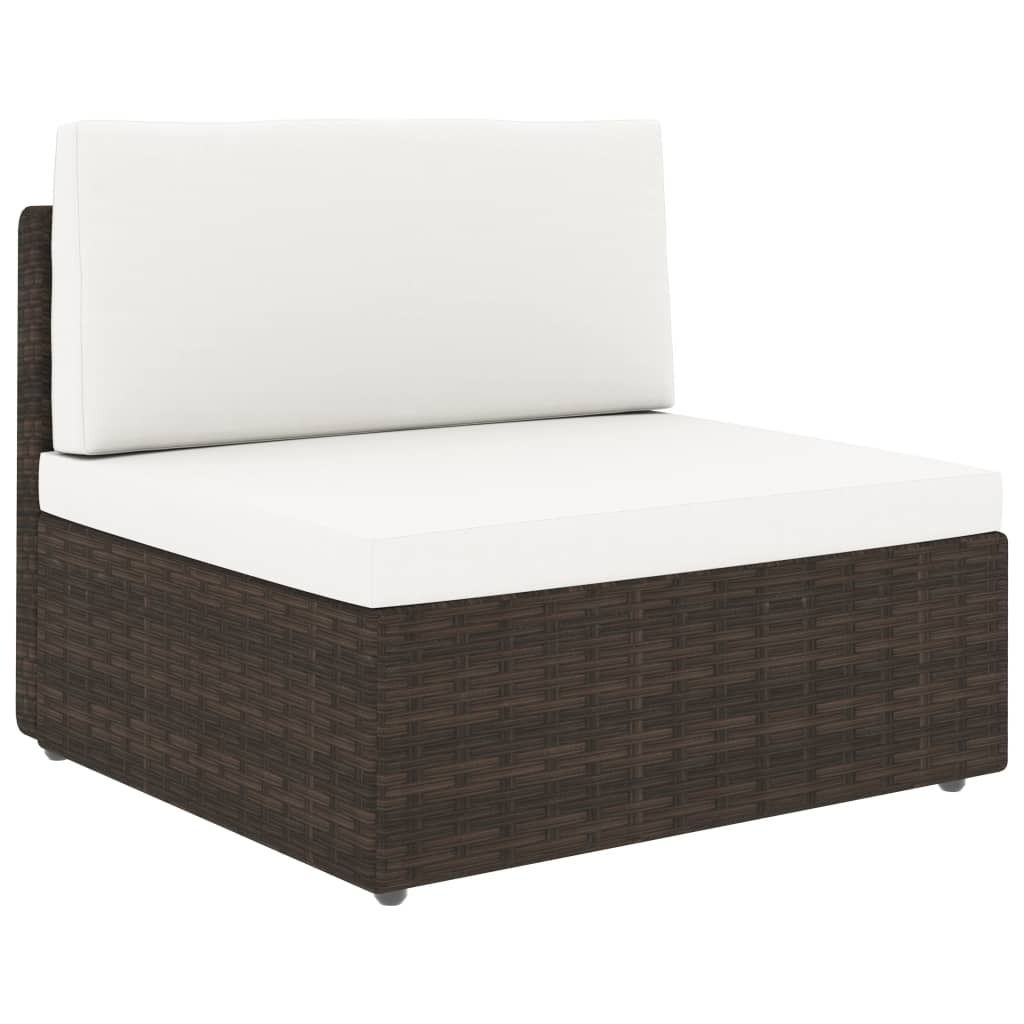 "im Sonderangebot" Modulares 2-Sitzer-sofa - CLORIS - Balkonmöbel - Gartenmöbel Set - Poly Rattan Braun - 58,5x65,5x52 cm DEMöbel 5576737