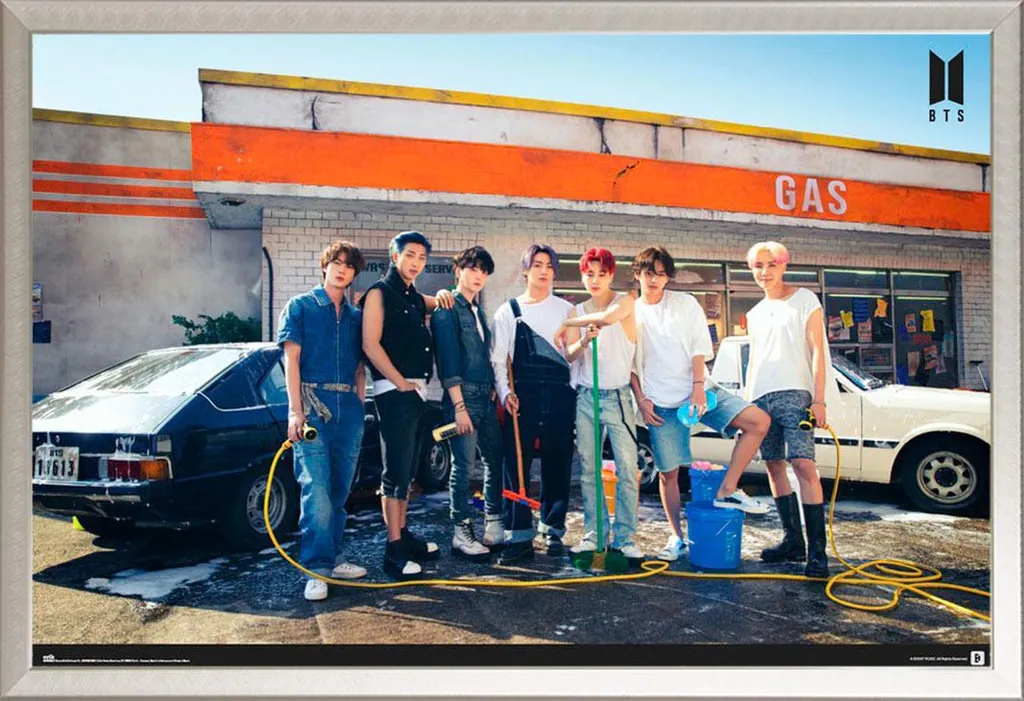 Poster BTS encadré avec vitre acrylique et cadre aluminium Shinsuke