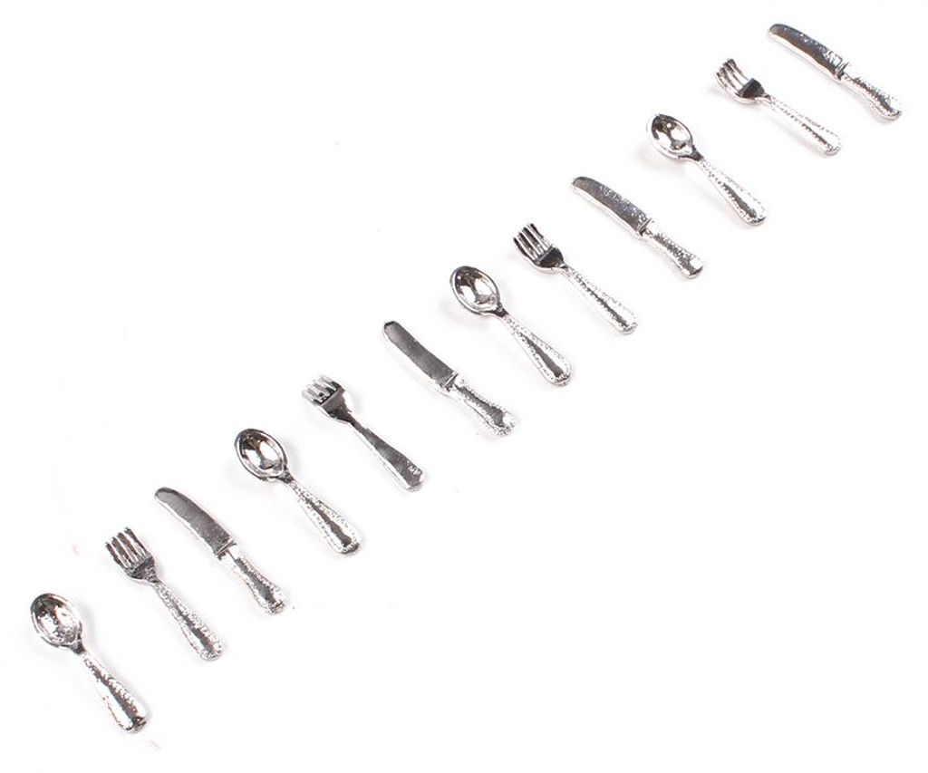 Miniaturküche | Miniatur Besteck 12-teilig (1 Set) Produktbild 