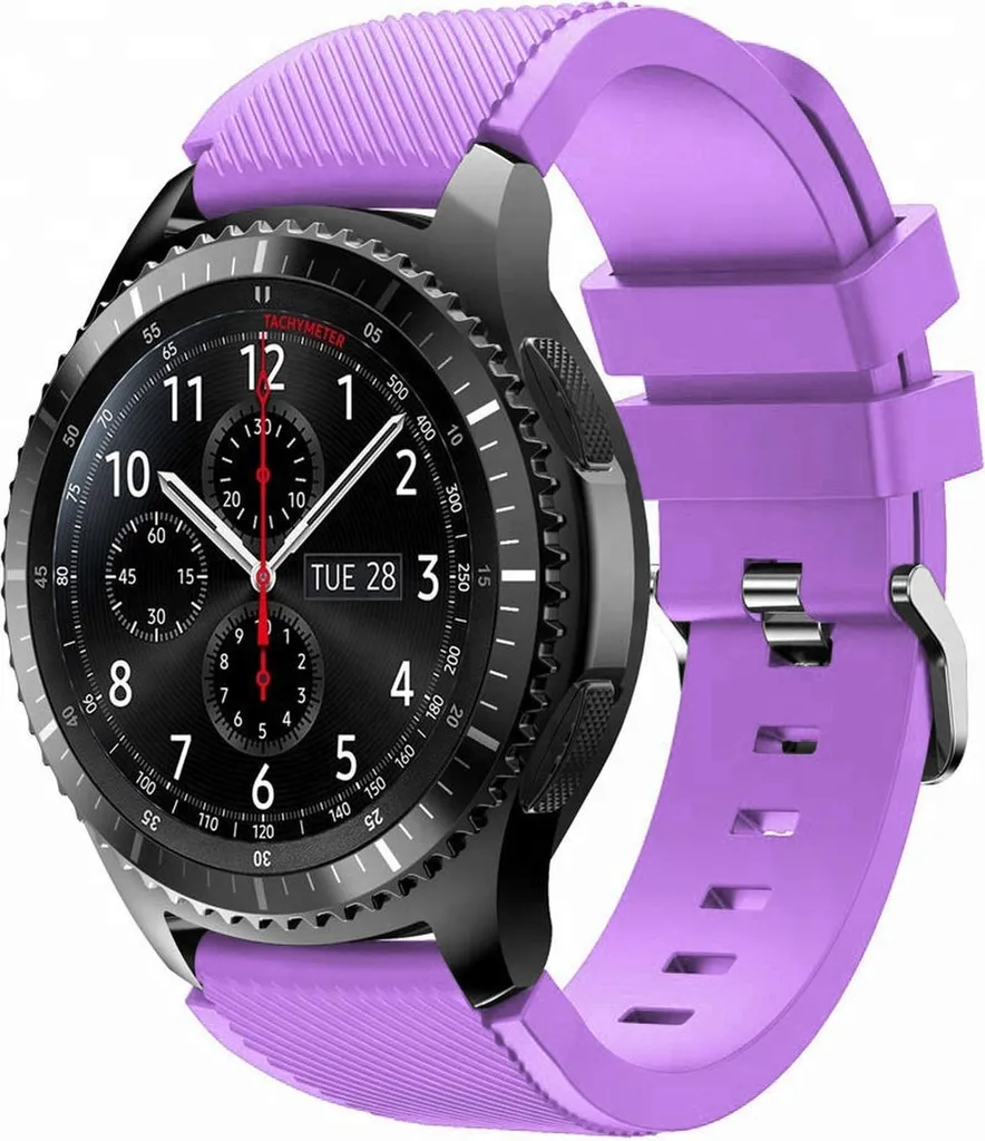 Cinturino 20mm Viola per Samsung Galaxy Watch e Smartwatch Universali