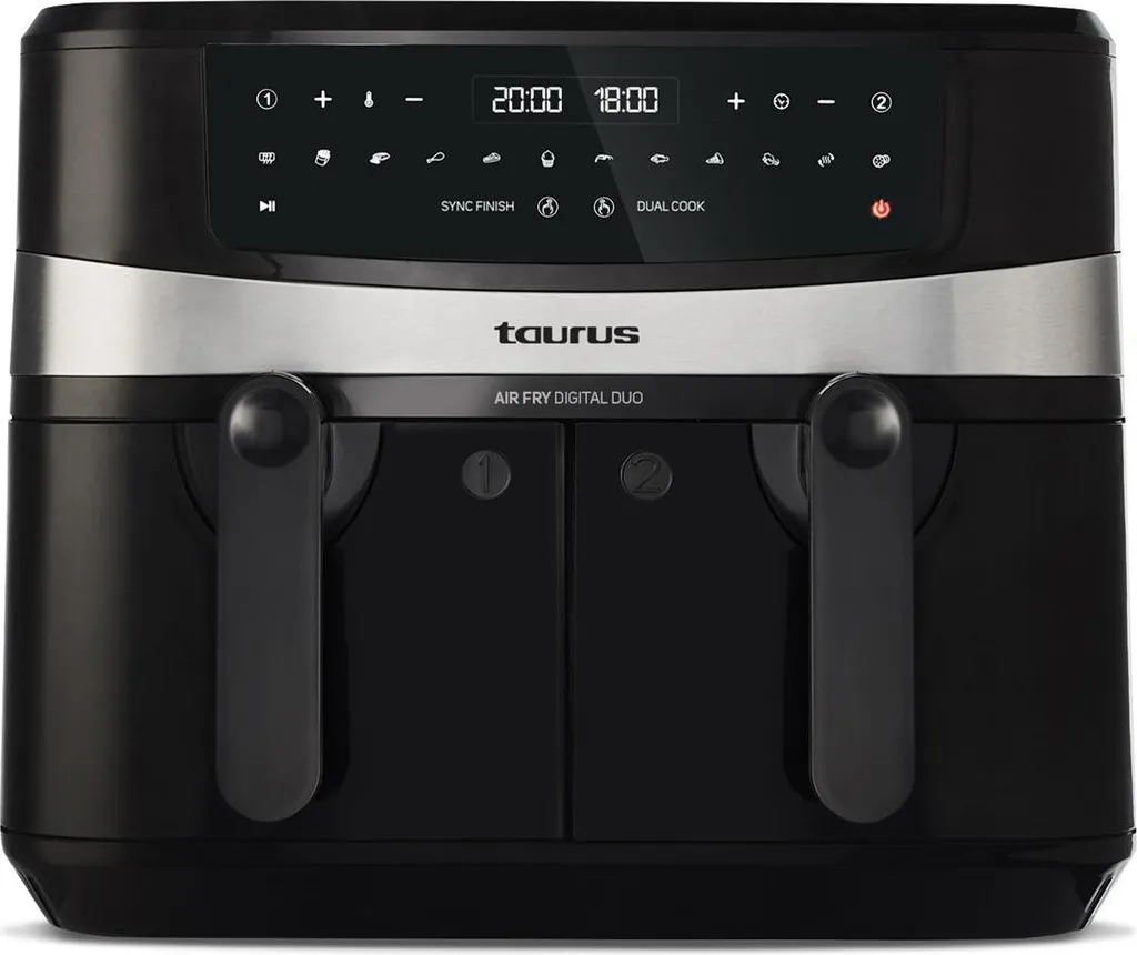 Friteuse sans huile 9L TAURUS DUAL - Air fryer double compartiment XXL