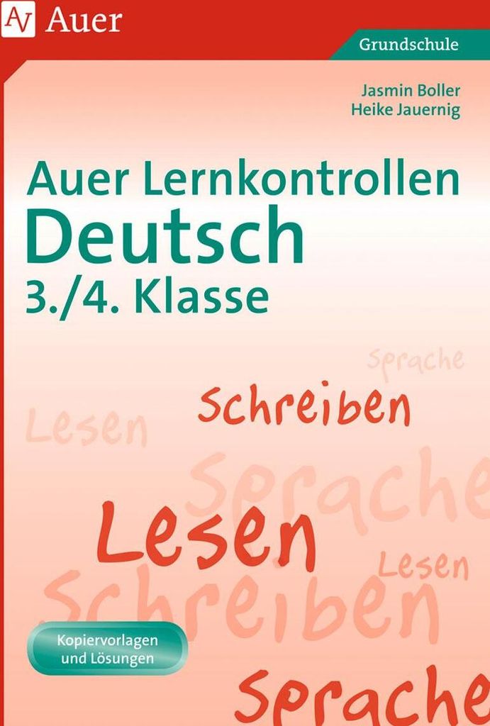 Auer Lernkontrollen Deutsch, Klasse 3/4