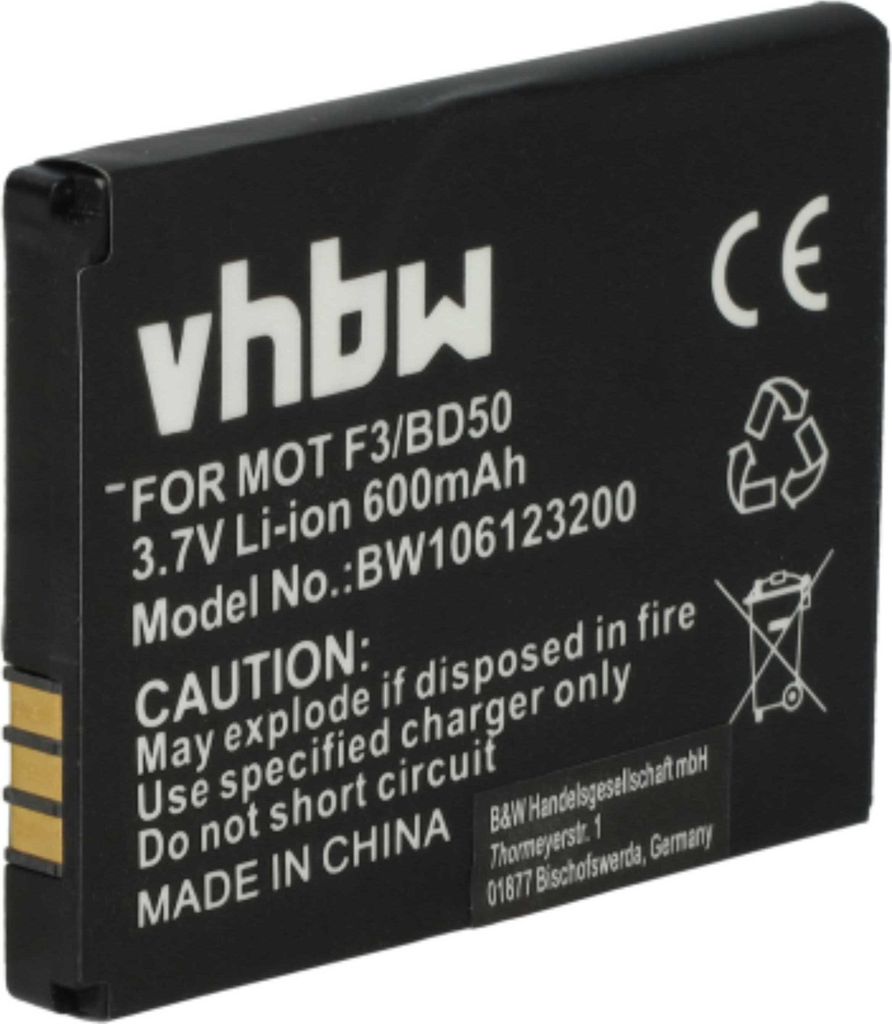 vhbw Akku Ersatz für AVM EAC62339101, BAK130506, NL523446LG, 312BAT006, 100402, 312BAT016 für schnurlos Festnetz Telefon (600 mAh, 3,7 V, Li-Ion)