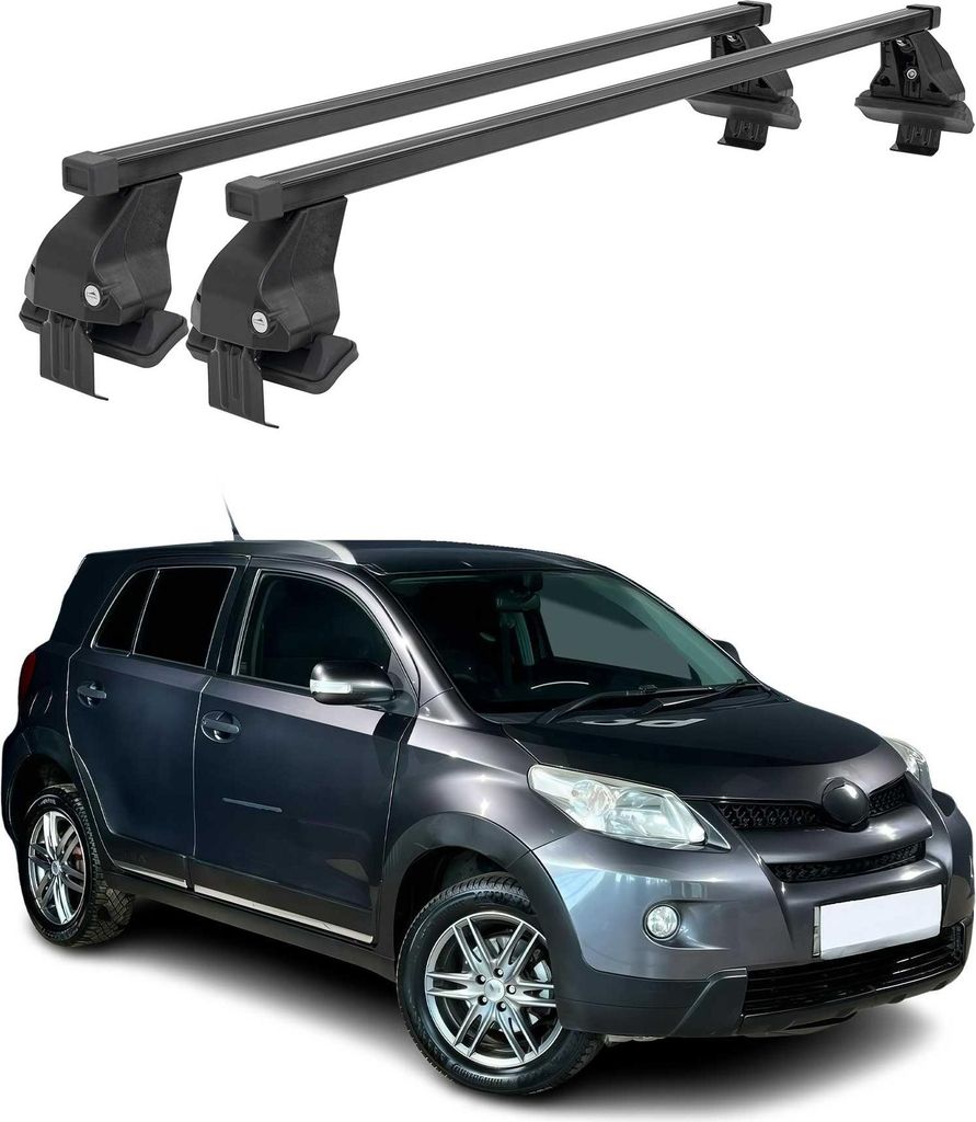 Menabo Dachträger Grundtäger für Toyota Urban Cruiser 2008-2014 50kg Schwarz 2x