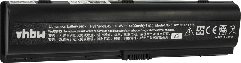 vhbw Akku Ersatz für HP HSTNN-W20C, HSTNN-W34C für Notebook Produktbild 