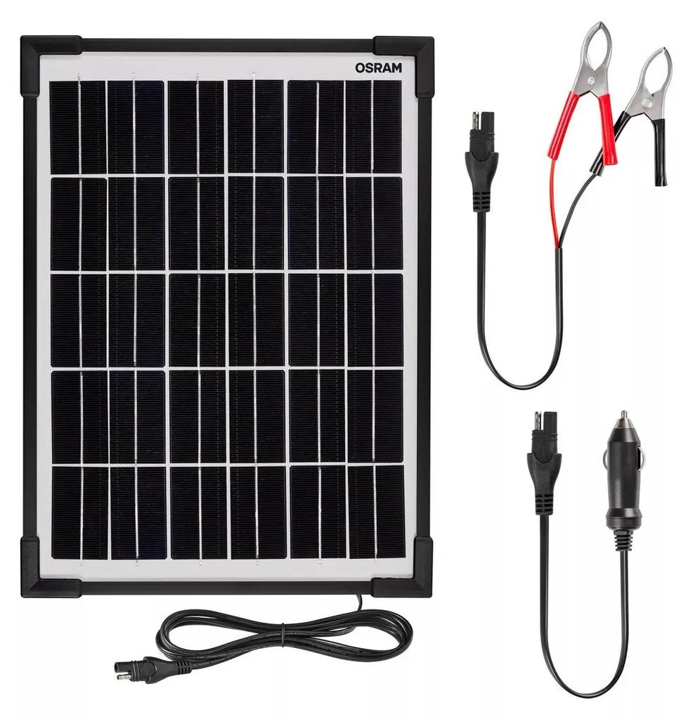 Panneau solaire 10W OSRAM BATTERYcharge : Chargeur 12V monocristallin