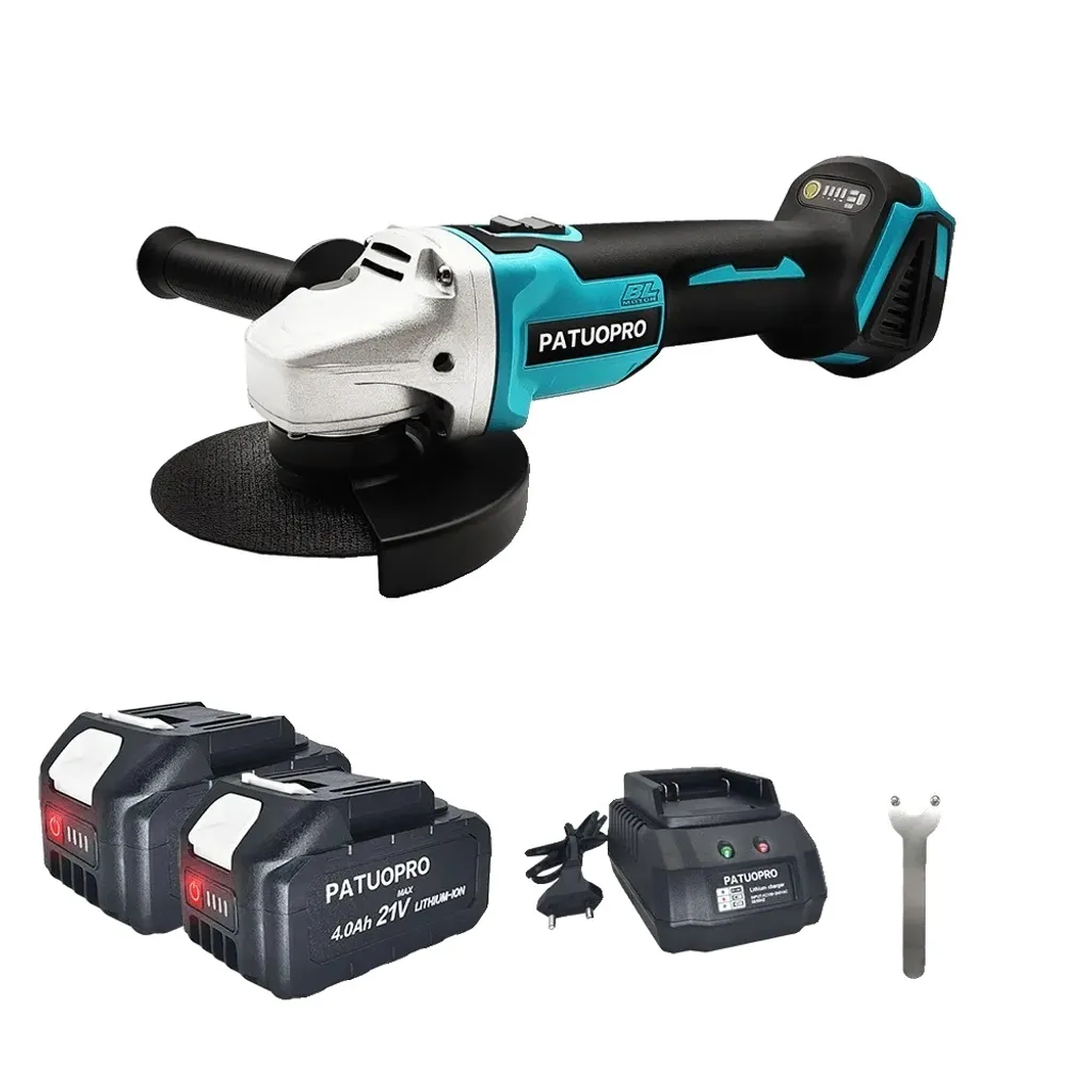 Offerta Smerigliatrice Angolare 125mm 10000 giri 2 Batterie 4Ah EU