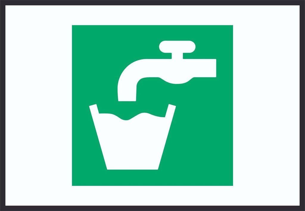 Trinkwasser Symbol A4 (210x297mm) Schild