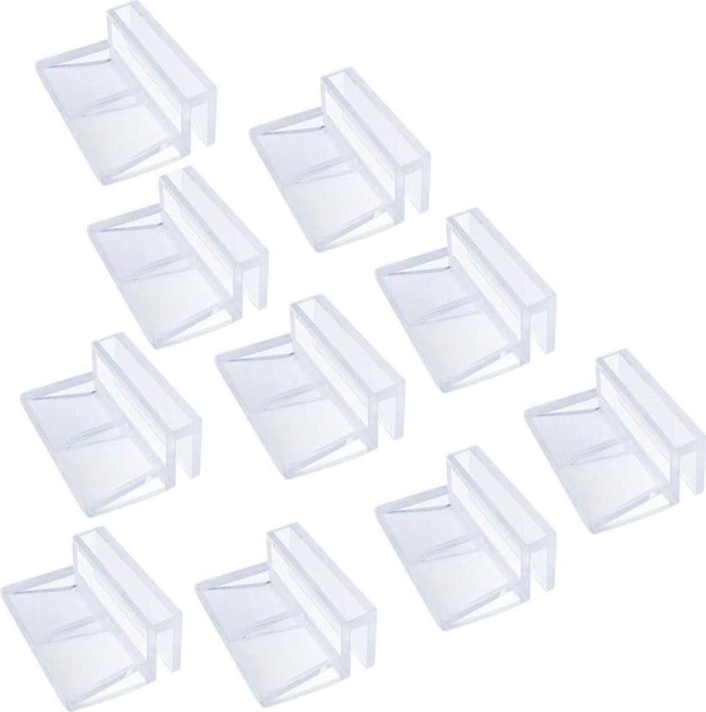 10er-Packung Acryl-Halterungen, 8 mm Acryl-Halteklammern, Acryl-Glasabdeckungsklammern für Acryl-Aquarien