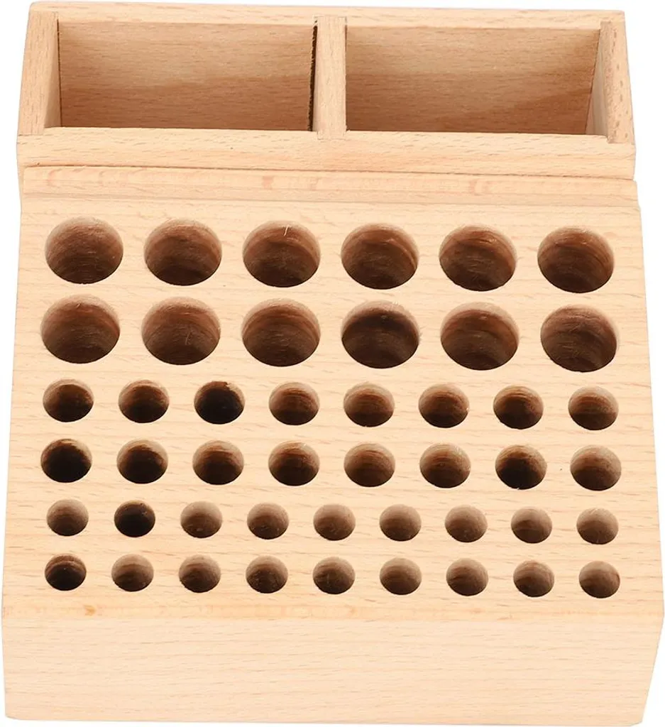 Étagère de rangement 48 trous pour outils de cuir et artisanat DIY (48)