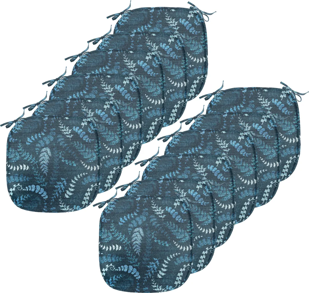 Cuscino Decorativo 40x40 ABAKUHAUS Set 12 Turchese Impermeabile con Lacci