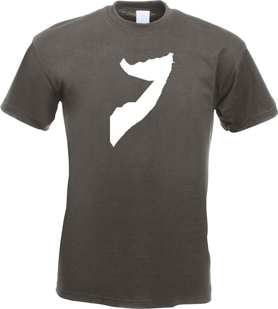 Kiwistar - T-Shirt - Graphit - Somalia Umriss Kontur Herren Funshirt Bedruckt Design Sprüche Spruch Motive - mit Motiv Bedruckt - Funshirt Design ...