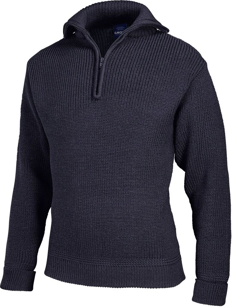 tomBrook Damen Troyer Korvettenkapitän – Seemannspullover Damen Pullover mit Reißverschluss Wolle Pullover Frauen aus 100% Schurwolle in Marine...