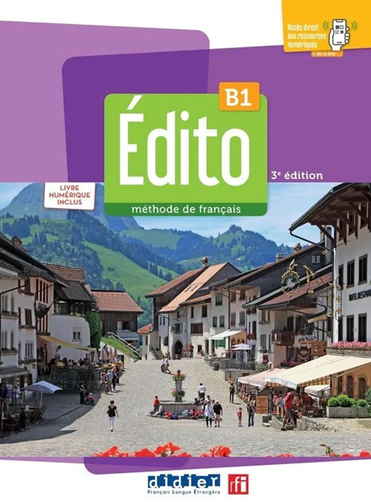 Méthode de français Édito B1 : Pack manuel papier et licence digitale