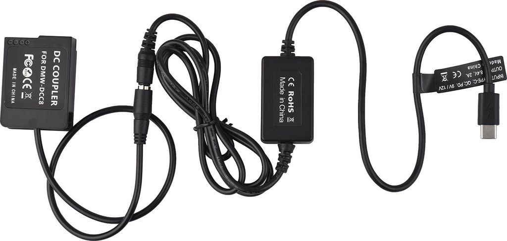 Cavo USB Per Fotocamera Panasonic Lumix DMC-G70 – 1,5 Metri, Connettore Mini USB A 8 Pin, Nero