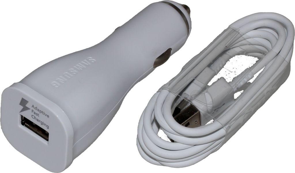 KFZ Schnell-Ladegerät für Original Samsung Galaxy S20, S20+, S20 Ultra + 1,5m weiß USB Typ-C Ladekabel 15W PKW LKW Auto Car Charger