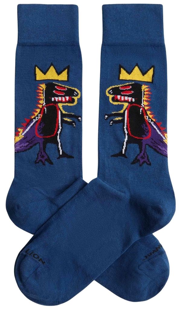 Jimmy Lion Basquiat Pez Dispenser Crew-socken Blau EU 36-40 Produktbild 