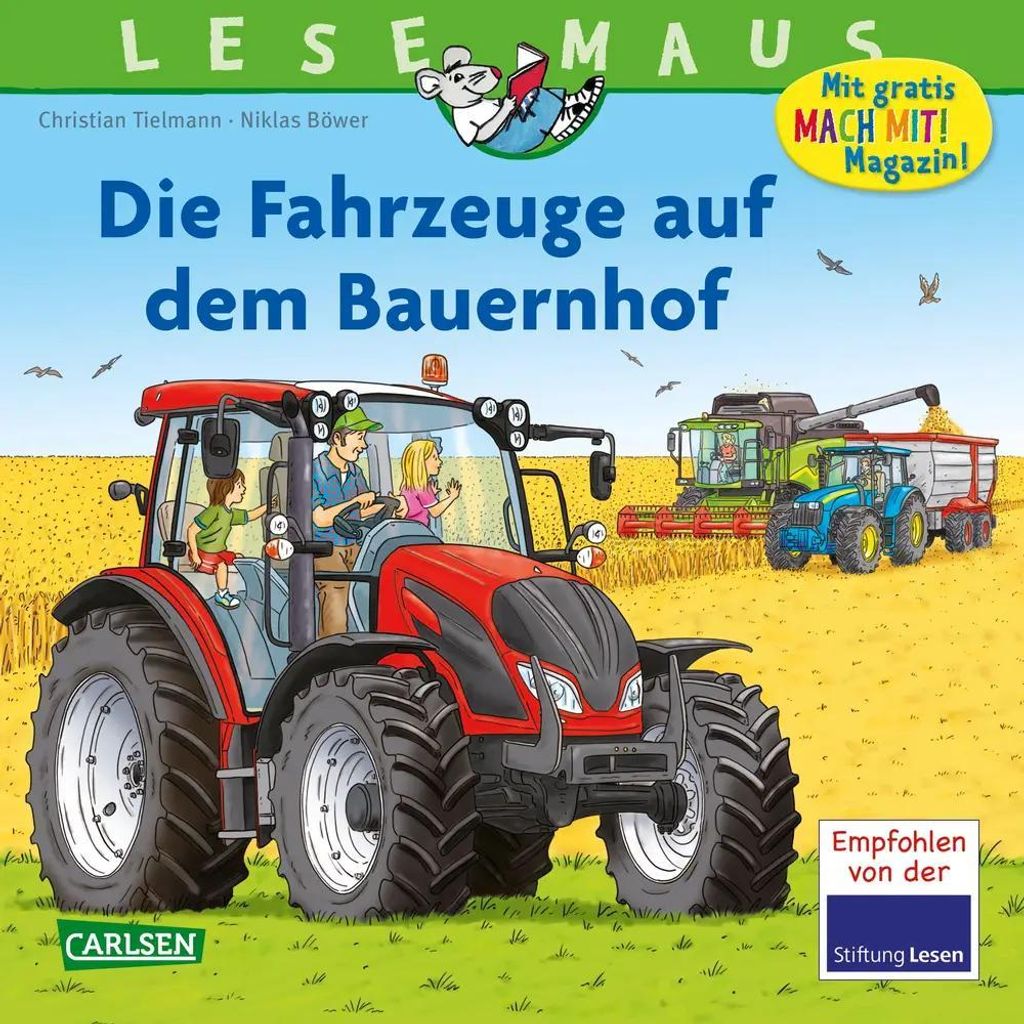LESEMAUS 187: Die Fahrzeuge auf dem Bauernhof Image du produit 