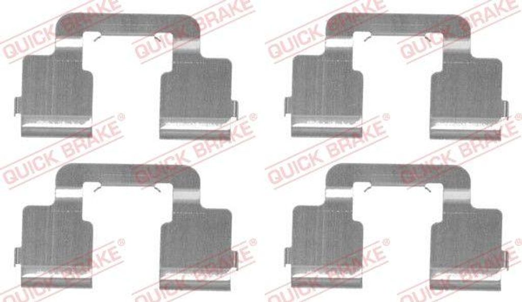 QUICK BRAKE 109-1733 Zubehörsatz, Scheibenbremsbeläge OE kompatibel mit Jumpy, Scudo, Expert