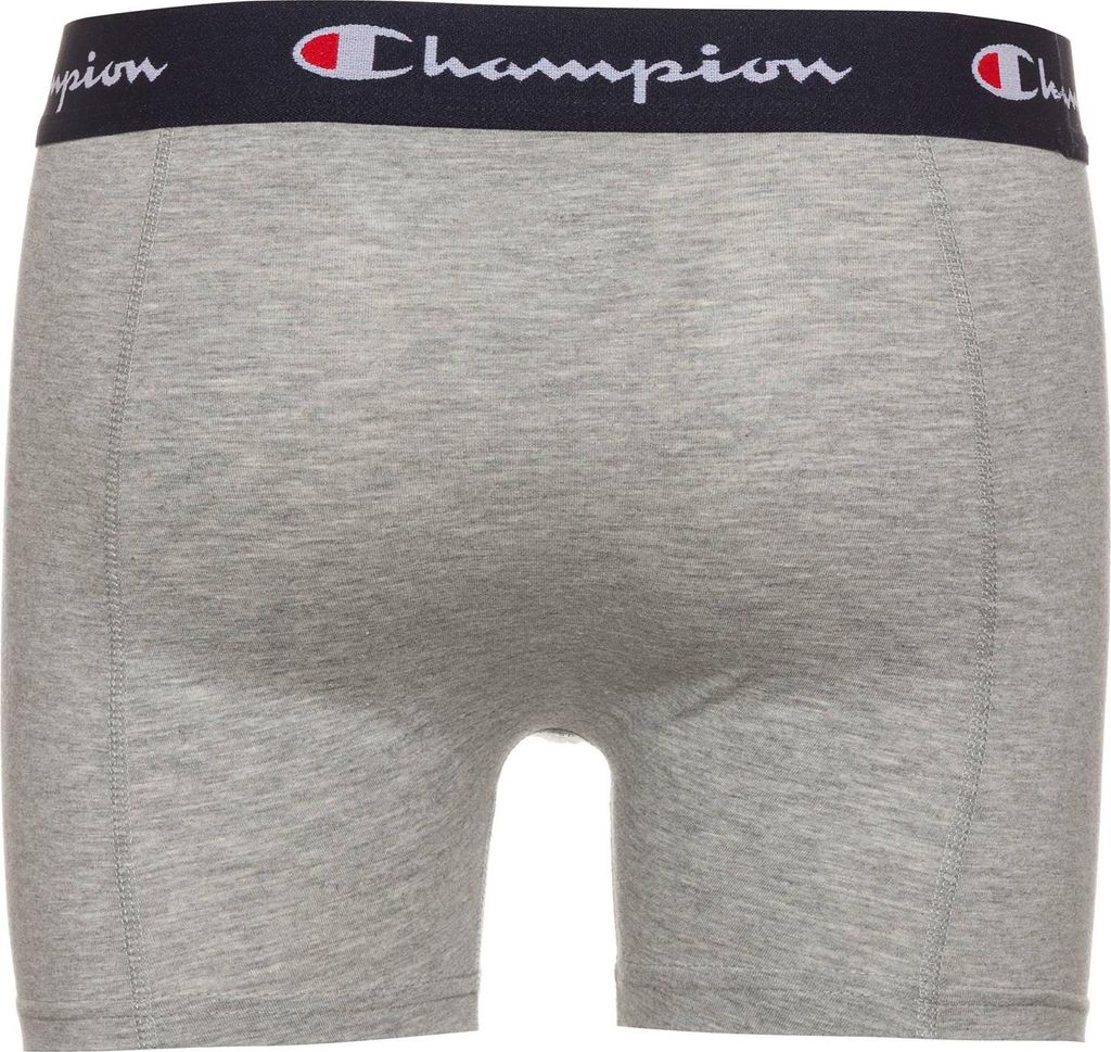 Champion Boxershorts Men Herren Unterhose Pant Boxer Unterwäsche 2er Pack , Farbe:Light Grey Melange 3390, Bekleidungsgröße:M