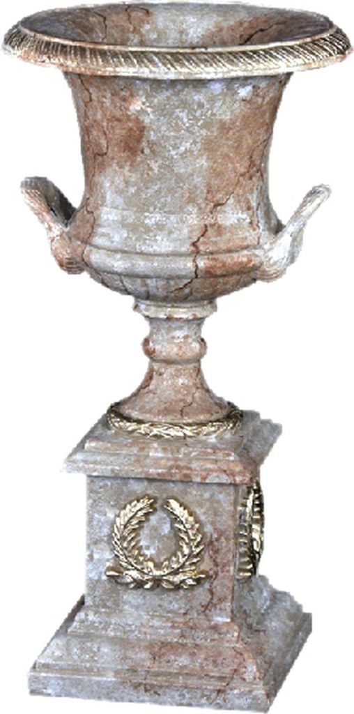XXL Vase Tisch Dekoration Deko Vasen Antik Stil Skulptur Figur Kelch Rom 0870