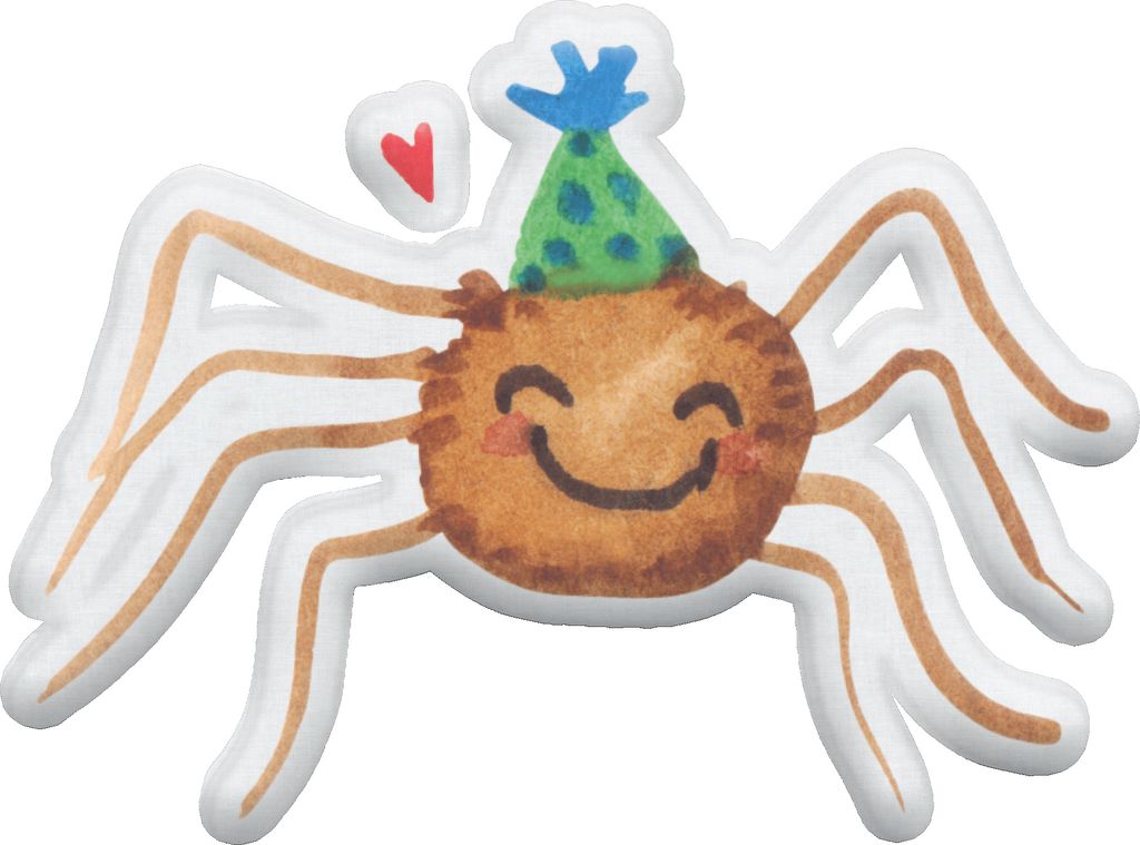 Mr. & Mrs. Panda Dekokissen Spinne Agathe Party 45 cm - Weiß - Geschenk, Wunder, Plüschtier Kissen, Stofftier, Glück, Selbstliebe, Motivation, K...