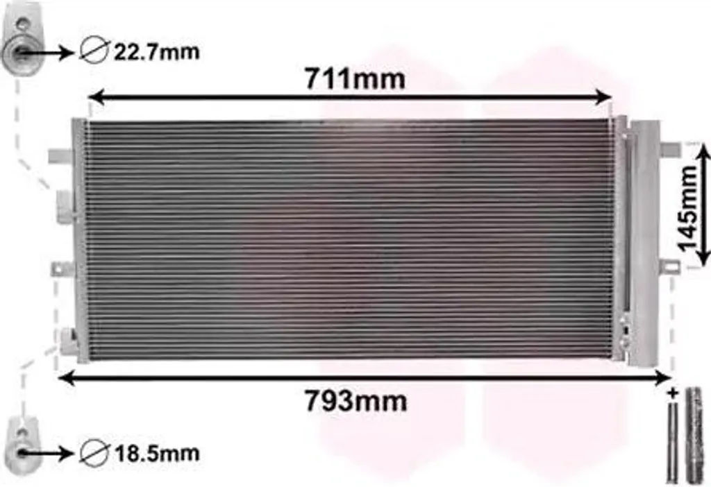 Radiateur de Climatisation pour FORD Mondeo V Break avec Déshydrateur