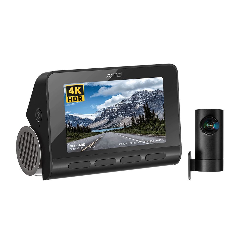 70mai Dashcam 4K A810 inkl. RC12, Dash cam auto vorne und Produktbild 