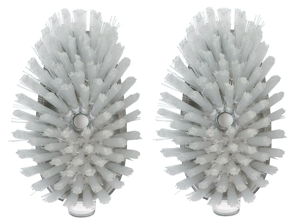 Dites adieu au désordre : distributeur savon et brosse vaisselle blanc lot 2