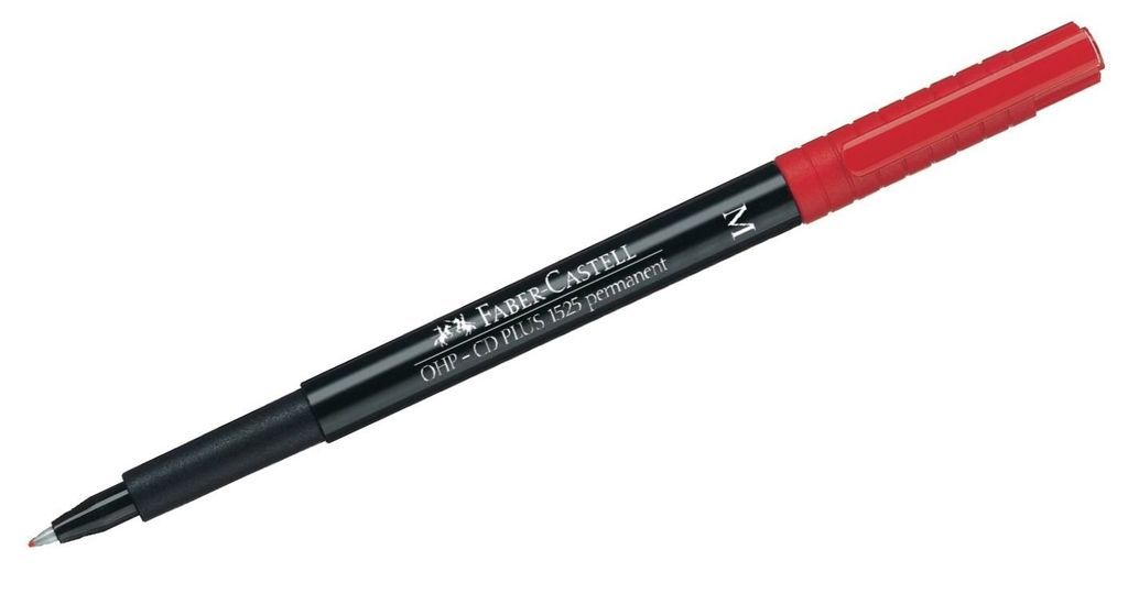FABER-CASTELL Permanent Marker MULTIMARK M rot