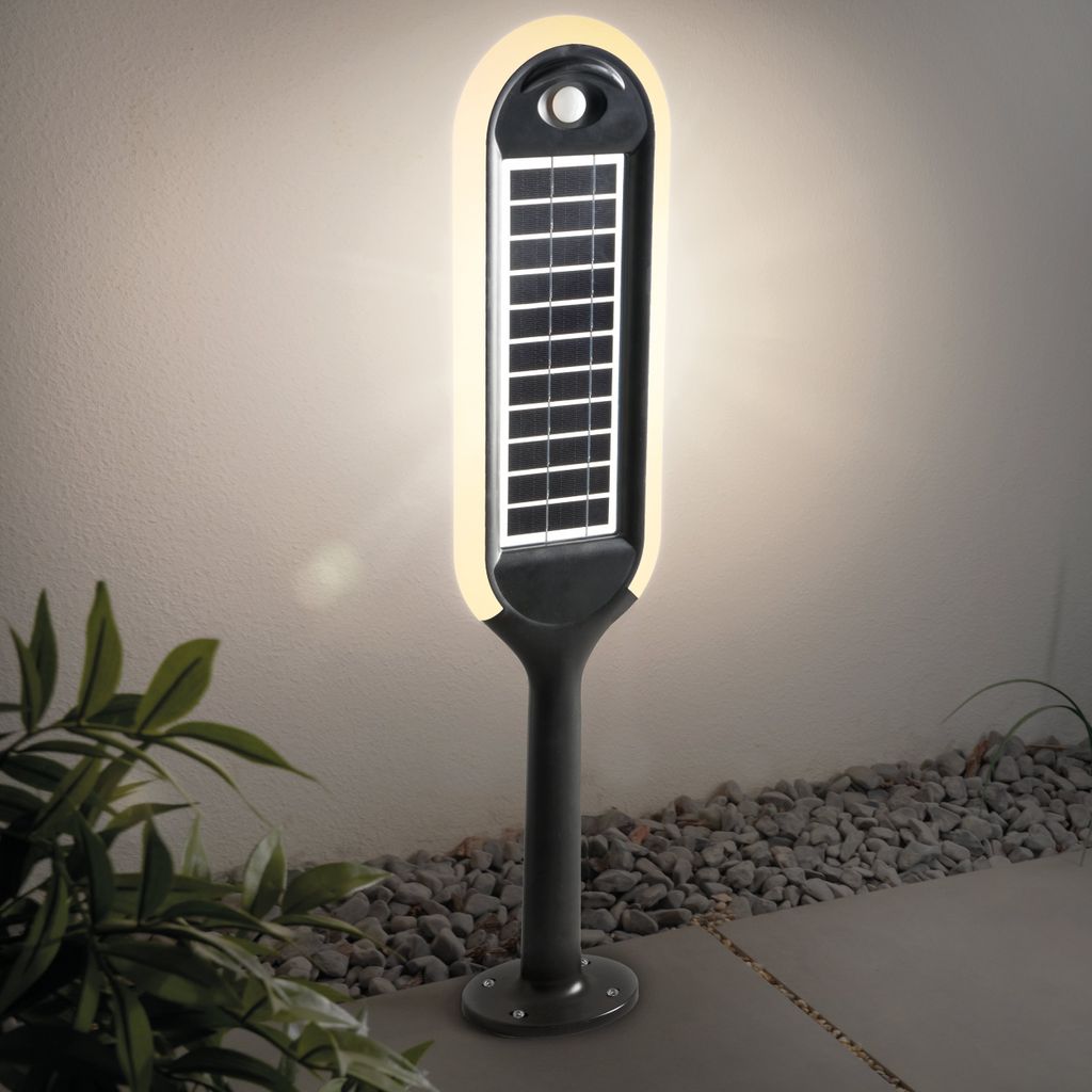 esotec Solar Wegeleuchte mit beidseitigem Solarmodul Solarleuchte outdoor 102272