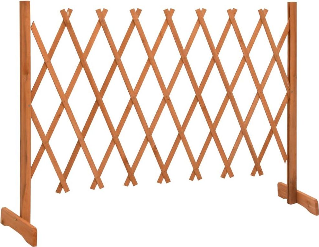 vidaXL Garten-Rankzaun Orange 150x80 cm Massivholz Tanne Produktbild 