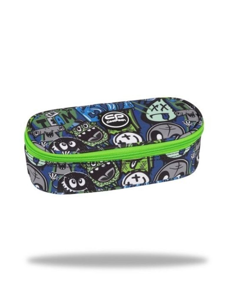 Astuccio Coolpack CAMPUS Wiggly Eyes Blue, In Poliestere Resistente, Con Organizer E Tasca A Rete - 2