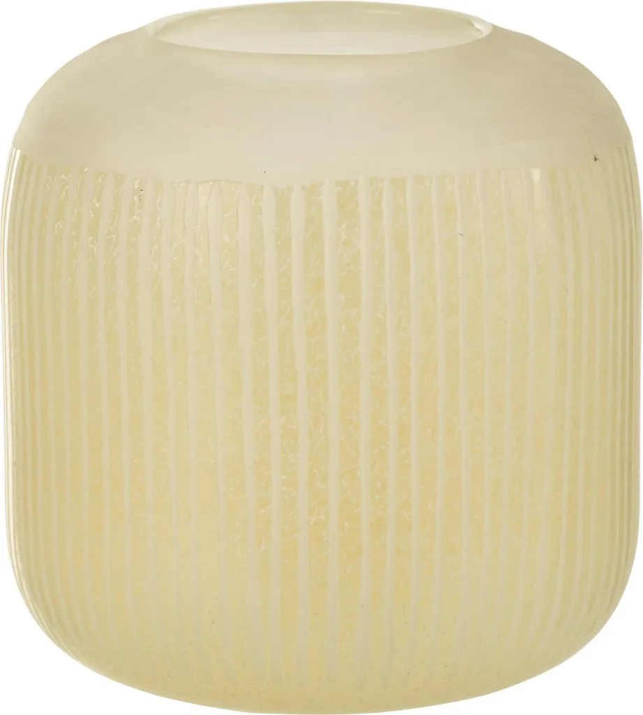 Petit Vase Jaune J-Line pour Décoration Table et Bouquet de Printemps