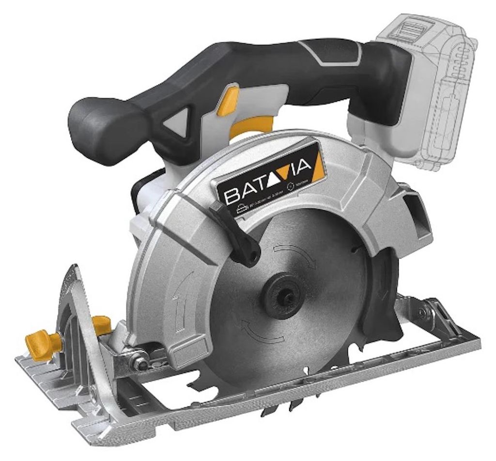 Batavia 18 V Maxxpack, Holz, Schwarz, Grau, Silber, CE, EMC, PAHs, RoHS, REACH, MPA, 16,5 cm, 19200 RPM, 5 cm