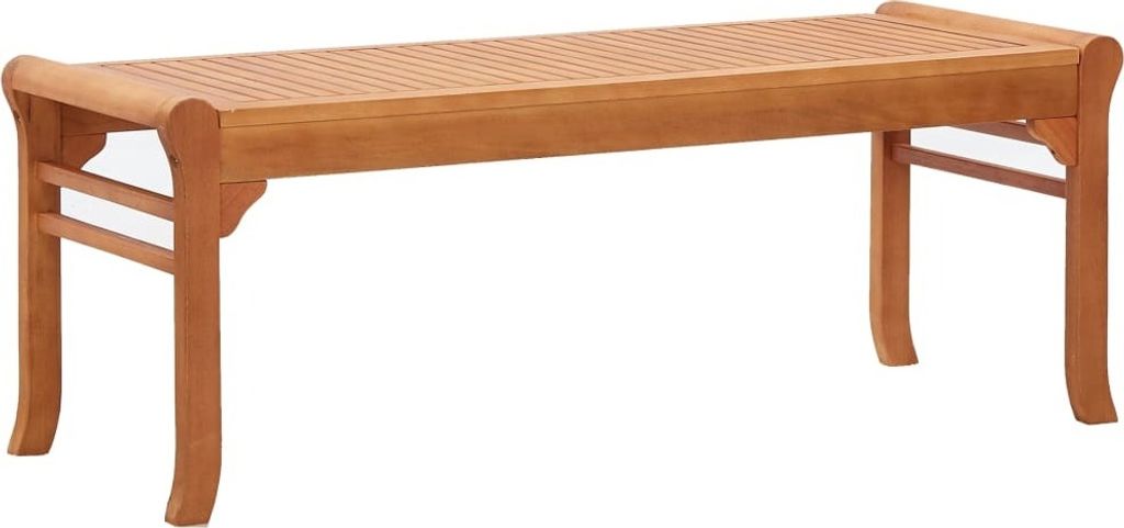 Gartenbank 2-Sitzer 120 cm Massivholz Eukalyptus