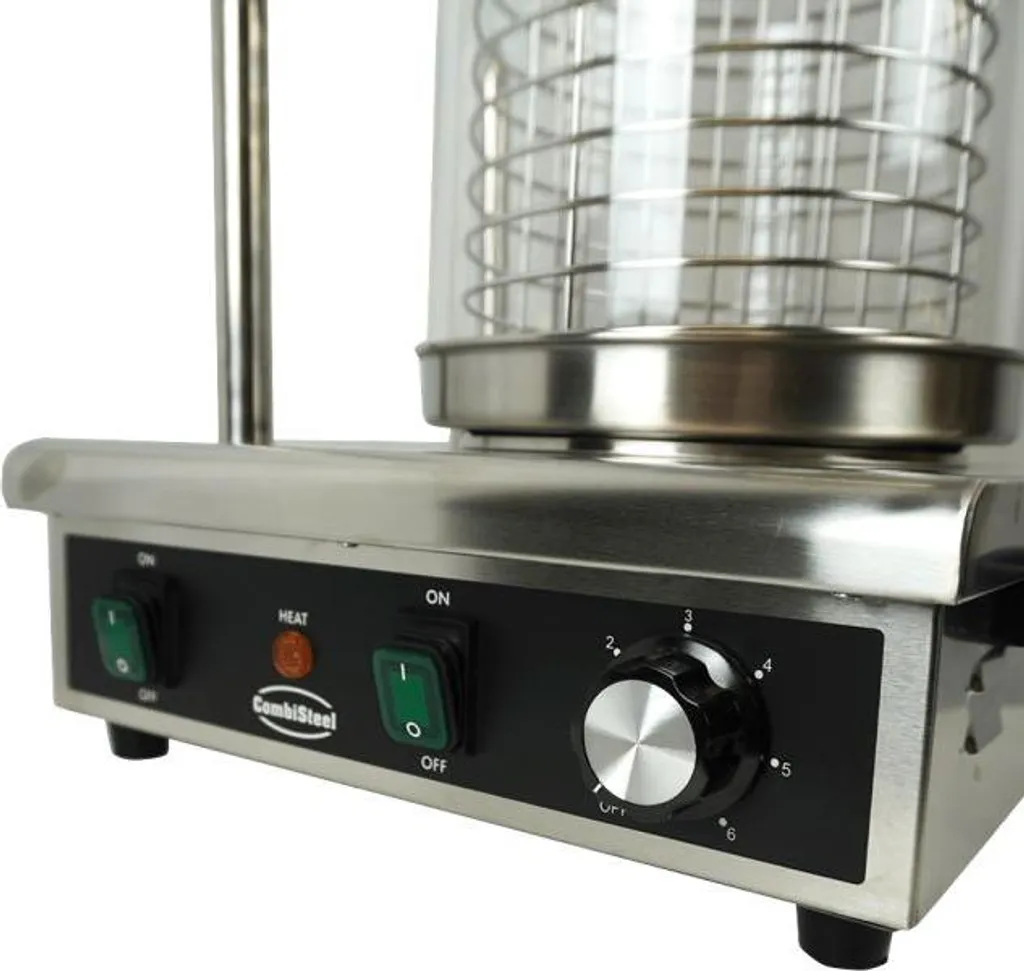 Machine hot-dog 2 chauffe-pains inox - Cuisson vapeur et design compact - 5