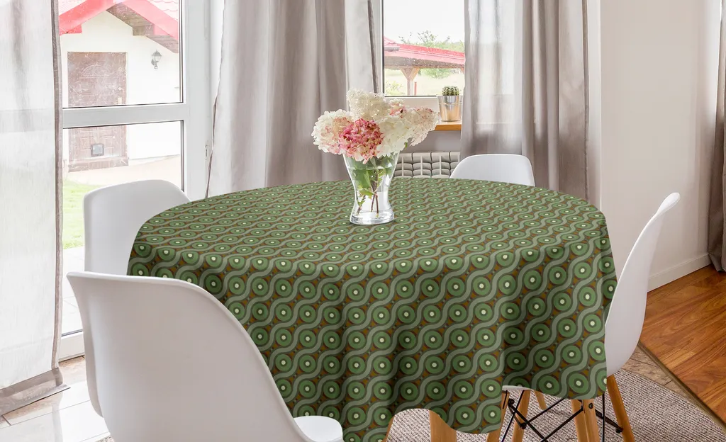 Tovaglia Professionale Rotonda 150cm ABAKUHAUS Verde - Alta Durata